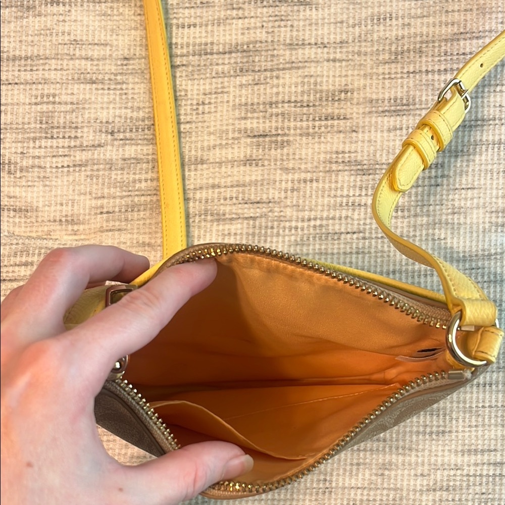 Coach Yellow and Brown Crossbody Bag - Picture 6 of 6